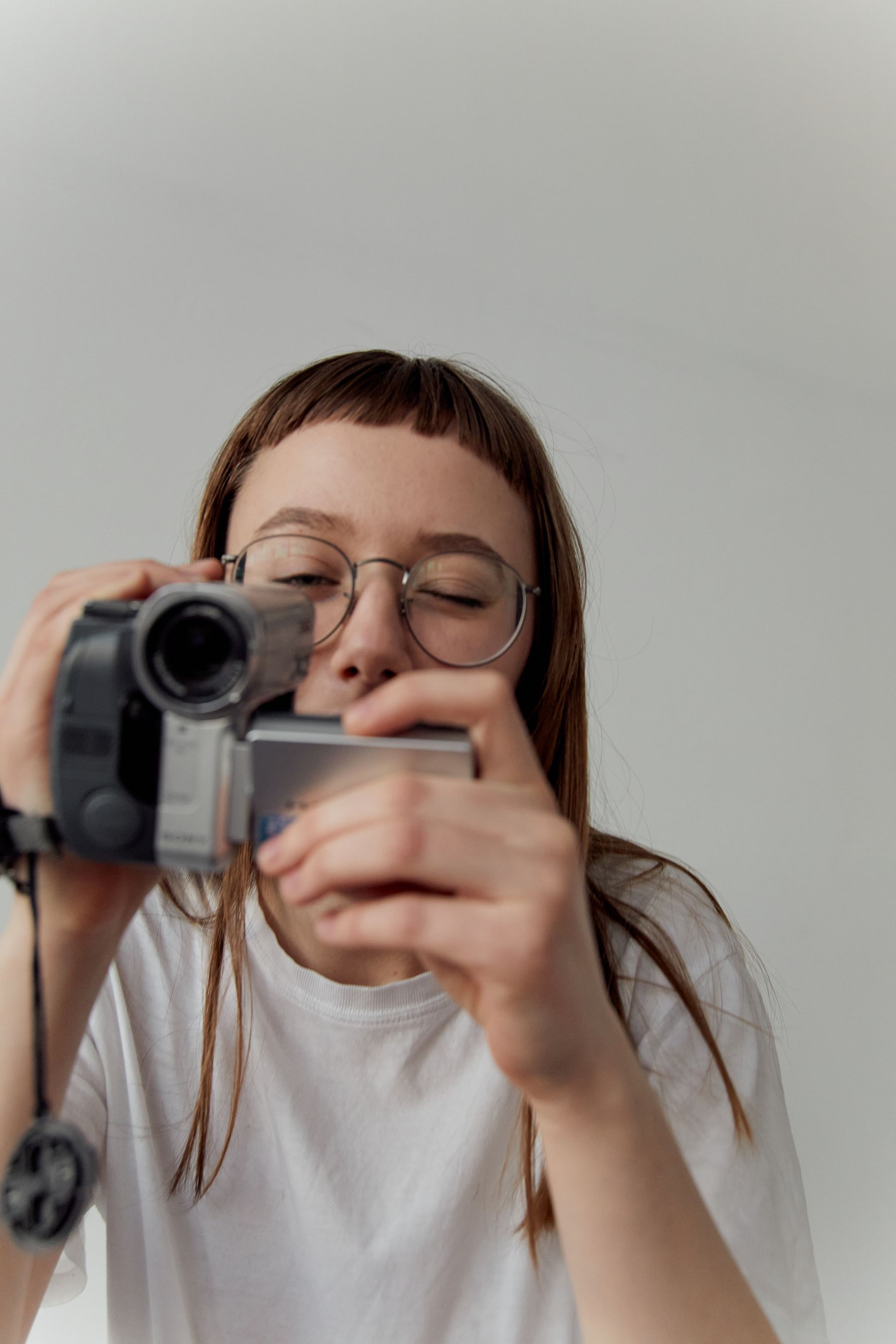 A guest filming with a camcorder